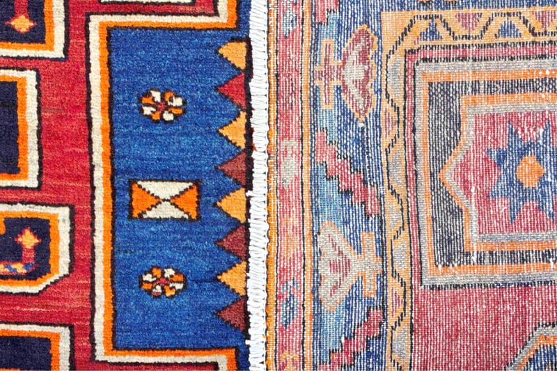 Handknuten Persisk Matta Varni 138x214 cm Kelim - Brun/Blå - Persisk matta - Orientalisk matta