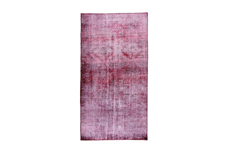 Handknuten Persisk Matta 104x201 cm Vintage - Mörkröd/Rosa - Persisk matta - Orientalisk matta