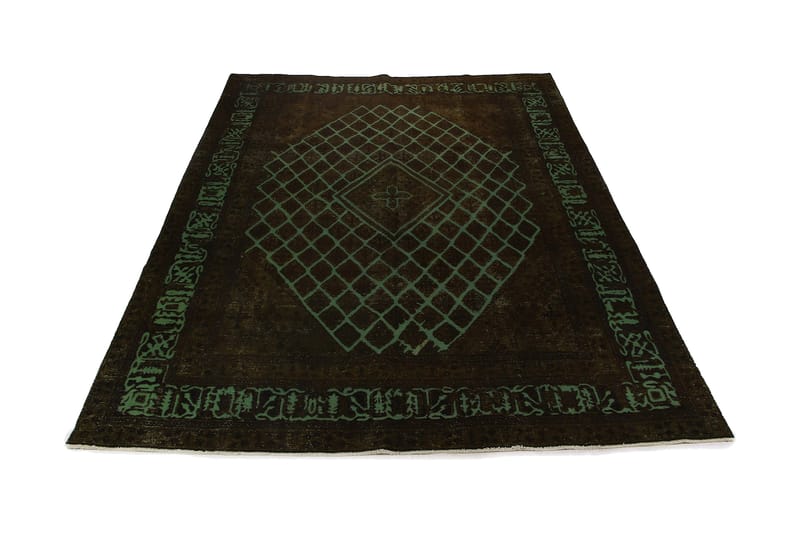 Handknuten Persisk Ullmatta 284x382 cm Vintage - Brun/Grön - Orientalisk matta - Persisk matta