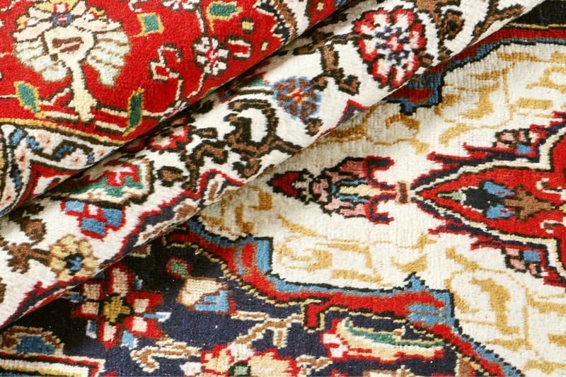 Handknuten Persisk Patinamatta 245x335 cm - Röd/Mörkblå - Persisk matta - Orientalisk matta