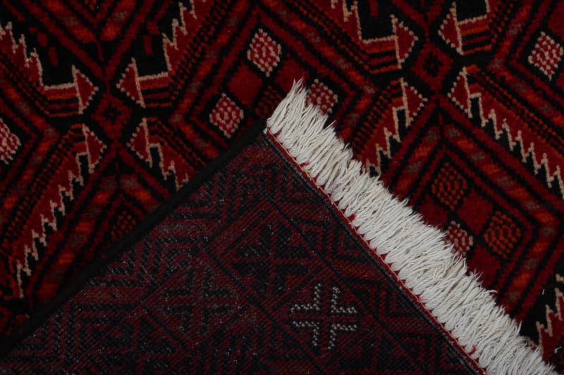 Handknuten Persisk Matta 104x197 cm Kelim - Röd/Svart - Persisk matta - Orientalisk matta
