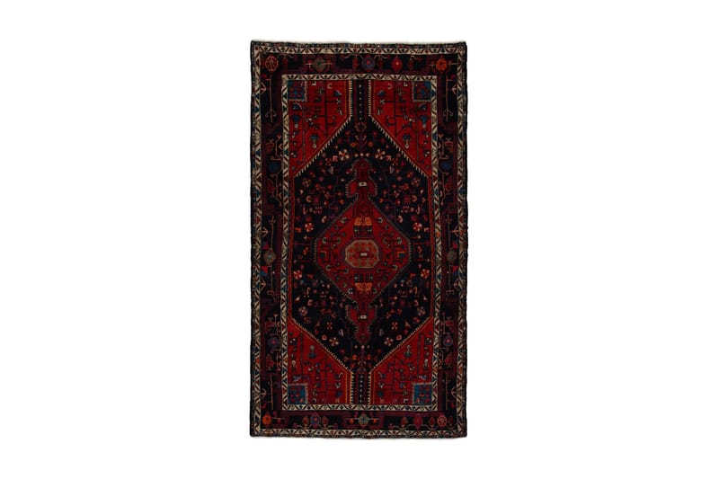Handknuten Persisk Matta 141x261 cm - Mörkblå - Persisk matta - Orientalisk matta