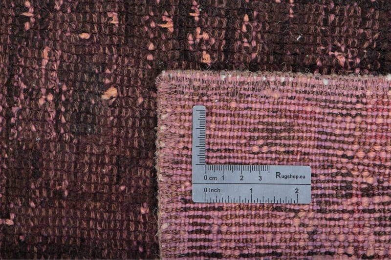 Handknuten Persisk Matta 141x220 cm Vintage - Mörkröd/Rosa - Persisk matta - Orientalisk matta