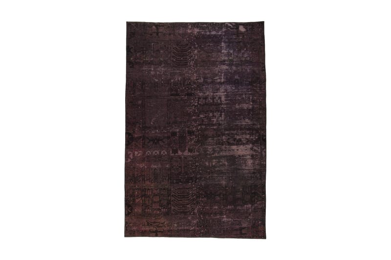 Handknuten Persisk Matta 141x220 cm Vintage - Mörkröd/Rosa - Persisk matta - Orientalisk matta