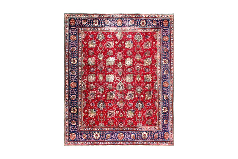 Handknuten Persisk Patchworkmatta 243x294 cm Kelim - Röd/Mörkblå - Persisk matta - Orientalisk matta