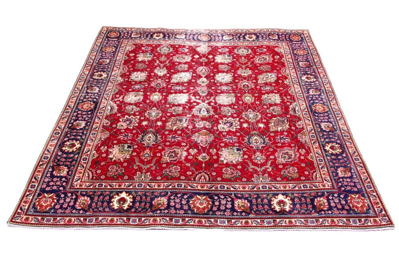 Handknuten Persisk Patchworkmatta 243x294 cm Kelim - Röd/Mörkblå - Persisk matta - Orientalisk matta