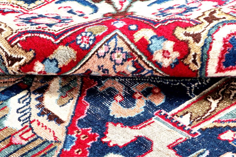 Handknuten Persisk Matta 129x311 cm - Mörkblå/Röd - Persisk matta - Orientalisk matta