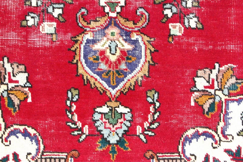 Handknuten Persisk Patchworkmatta 198x290 cm Kelim - Röd/Mörkblå - Persisk matta - Orientalisk matta
