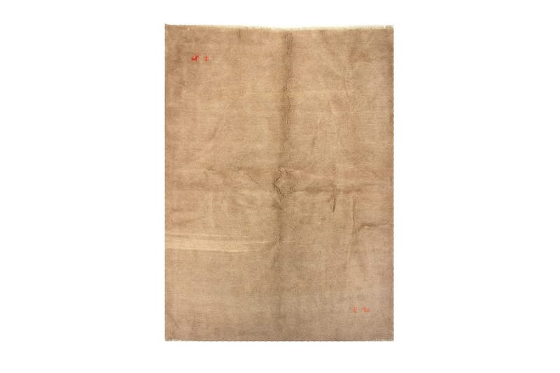 Handknuten Persisk Ullmatta 206x280 cm Gabbeh Shiraz - Mörkbeige - Persisk matta - Orientalisk matta