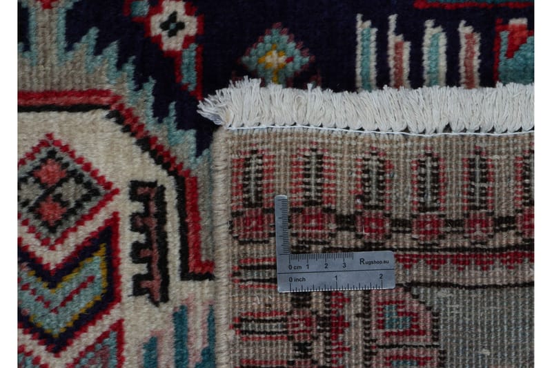 Handknuten Persisk Patinamatta 82x145 cm - Mörkblå/Ljusblå - Persisk matta - Orientalisk matta