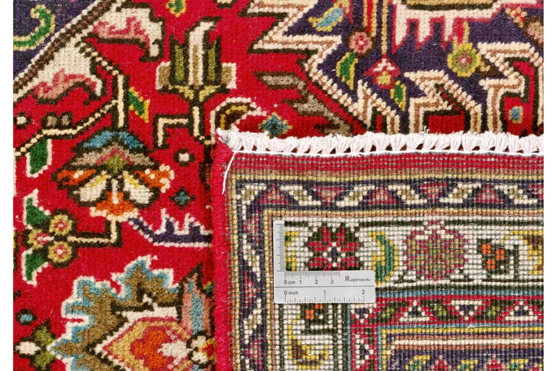 Handknuten Persisk Patinamatta 245x351 cm - Röd/Mörkblå - Persisk matta - Orientalisk matta