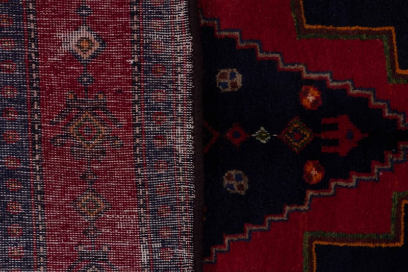 Handknuten Persisk Matta 140x346 cm - Mörkblå/Röd - Persisk matta - Orientalisk matta
