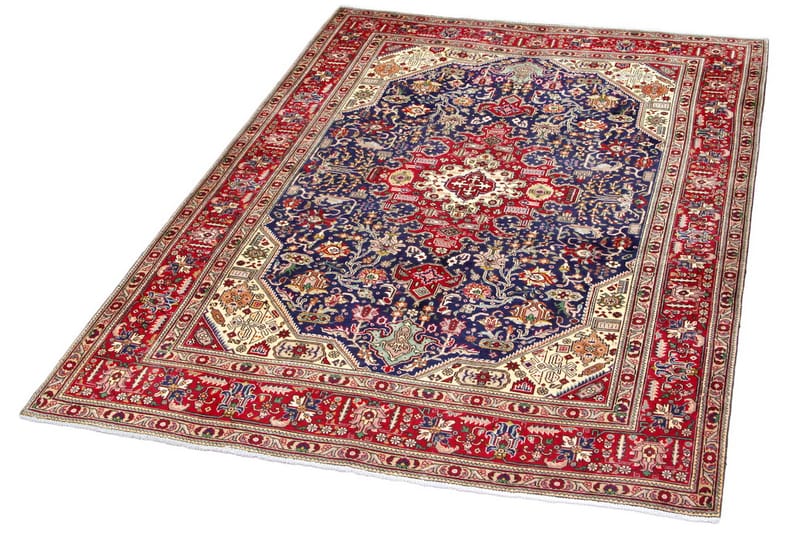 Handknuten Persisk Matta 203x265 cm - Röd/Mörkblå - Persisk matta - Orientalisk matta