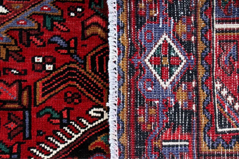 Handknuten Persisk Matta 203x265 cm - Röd/Mörkblå - Persisk matta - Orientalisk matta
