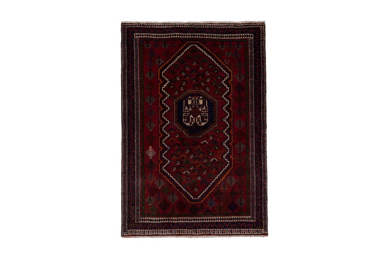 Handknuten Persisk Matta 115x172 cm - Röd/Svart - Persisk matta - Orientalisk matta