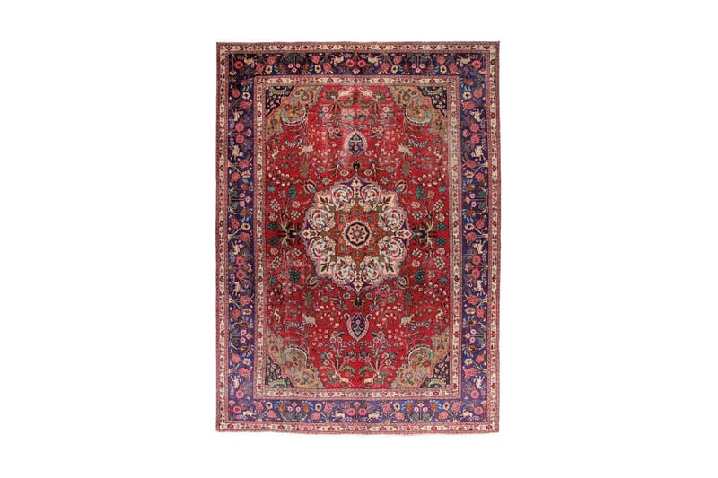 Handknuten Persisk Patchworkmatta 245x347 cm Kelim - Röd/Mörkblå - Persisk matta - Orientalisk matta