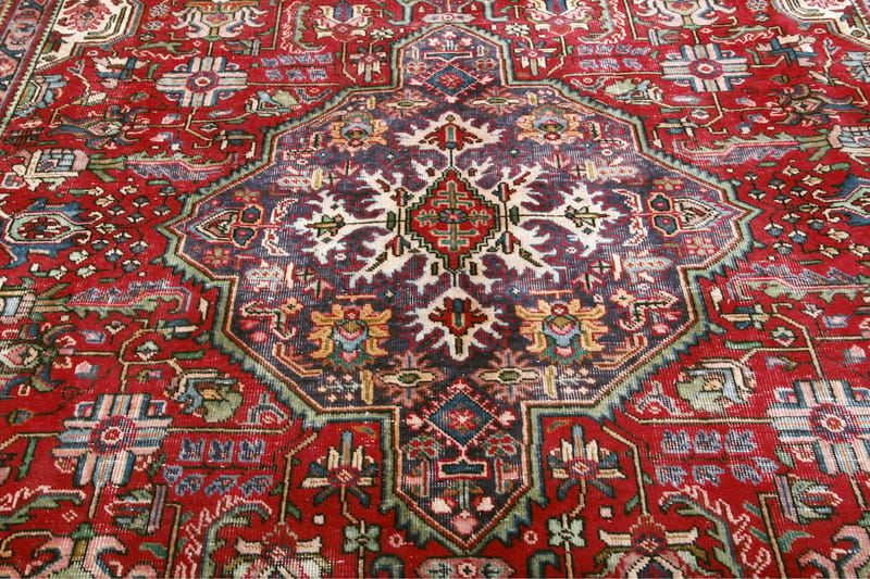 Handknuten Persisk Matta 295x368 cm Kelim - Röd/Mörkblå - Persisk matta - Orientalisk matta