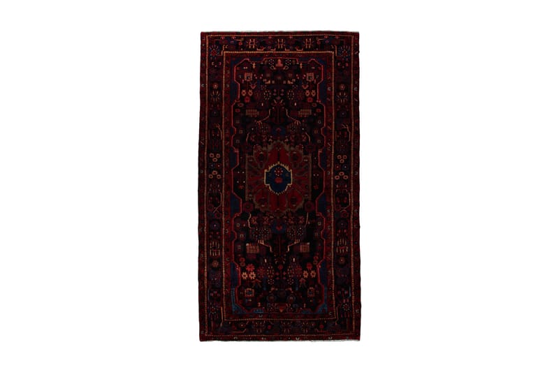 Handknuten Persisk Matta 154x315 cm - Röd/Mörkblå - Persisk matta - Orientalisk matta