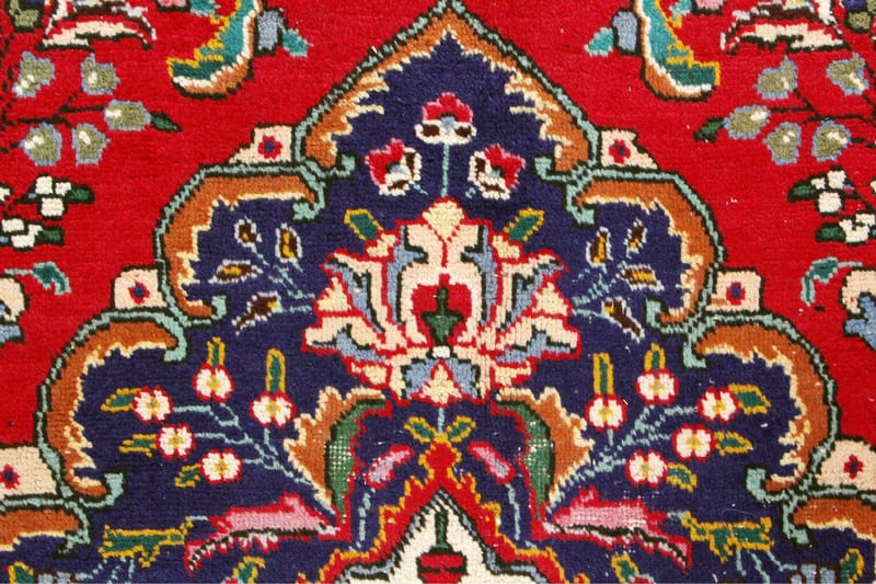 Handknuten Persisk Patinamatta 210x300 cm - Röd/Mörkblå - Persisk matta - Orientalisk matta