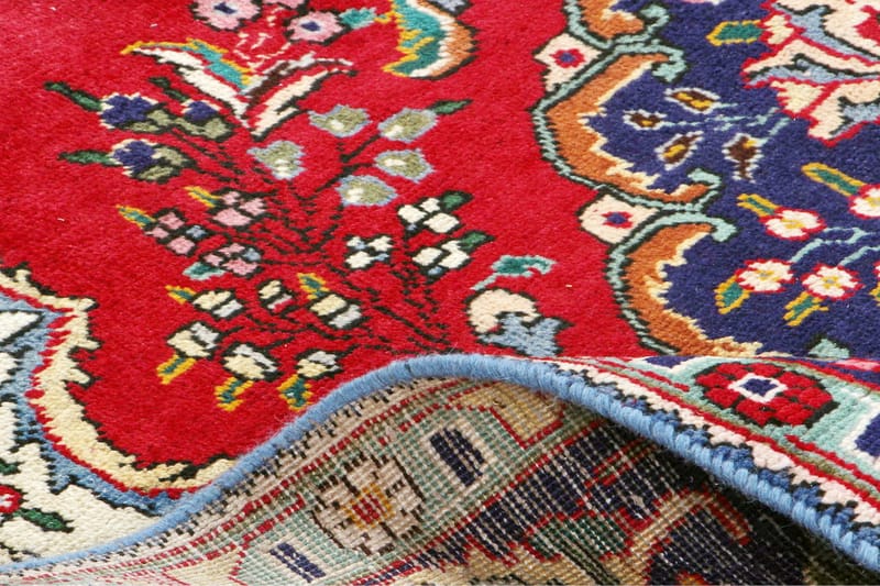 Handknuten Persisk Patinamatta 210x300 cm - Röd/Mörkblå - Persisk matta - Orientalisk matta