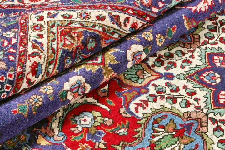 Handknuten Persisk Patinamatta 290x390 cm - Mörkblå/Röd - Orientalisk matta - Persisk matta