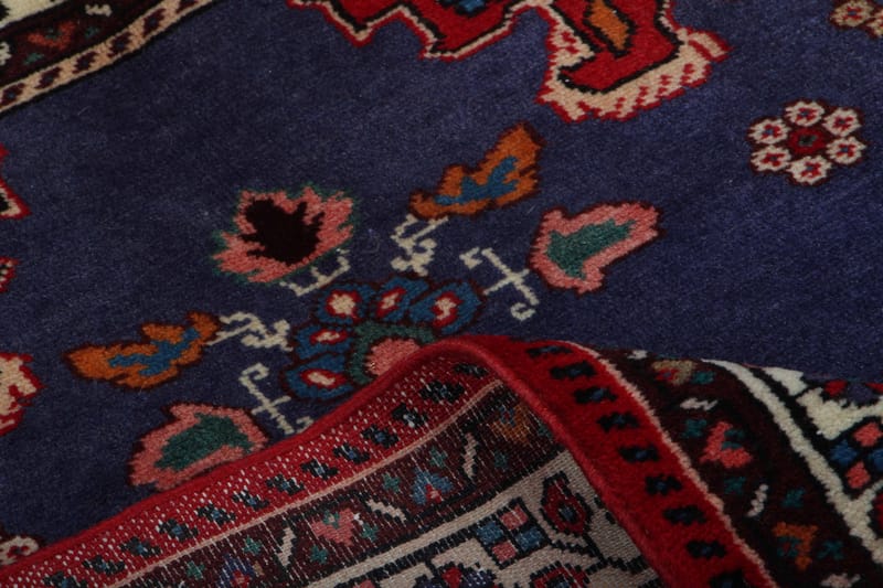 Handknuten Persisk Matta 117x147 cm - Mörkblå/Röd - Persisk matta - Orientalisk matta