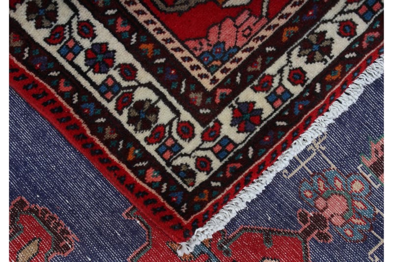Handknuten Persisk Matta 117x147 cm - Mörkblå/Röd - Persisk matta - Orientalisk matta