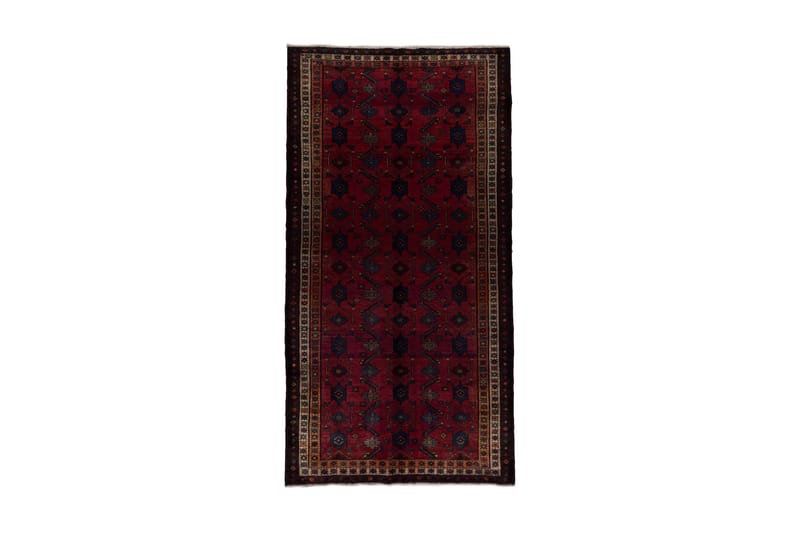 Handknuten Persisk Matta 151x293 cm - Röd/Mörkblå - Persisk matta - Orientalisk matta