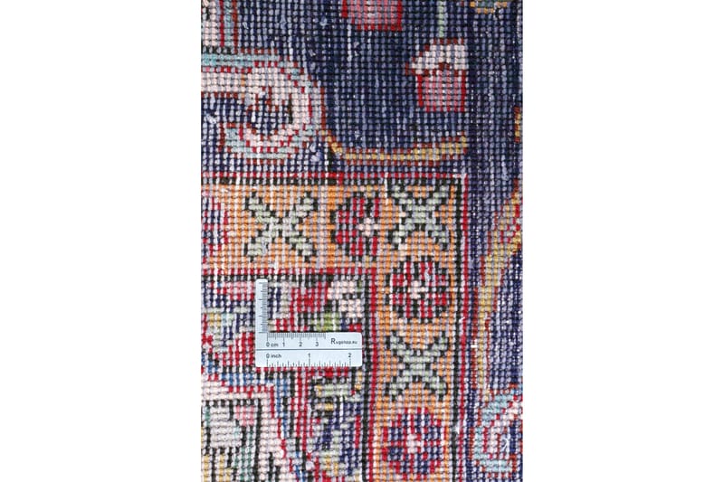 Handknuten Persisk Patinamatta 195x300 cm - Röd/Mörkblå - Persisk matta - Orientalisk matta
