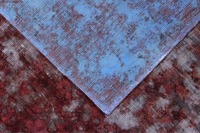 Handknuten Persisk Matta 125x189 cm Vintage - Röd/Blå - Persisk matta - Orientalisk matta