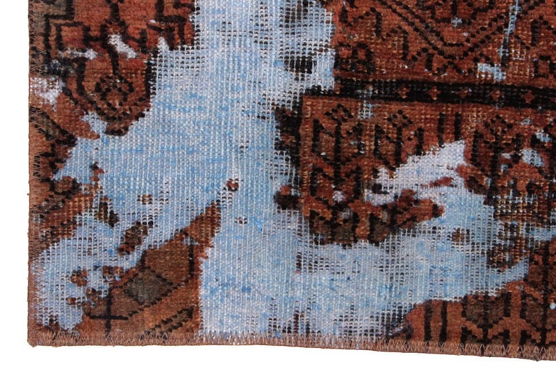 Handknuten Persisk Matta 188x256 cm Vintage - Blå/Brun - Persisk matta - Orientalisk matta