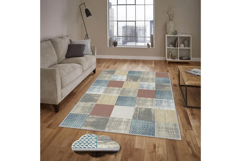 Homefesto Matta 100x150 cm, Multifärgad