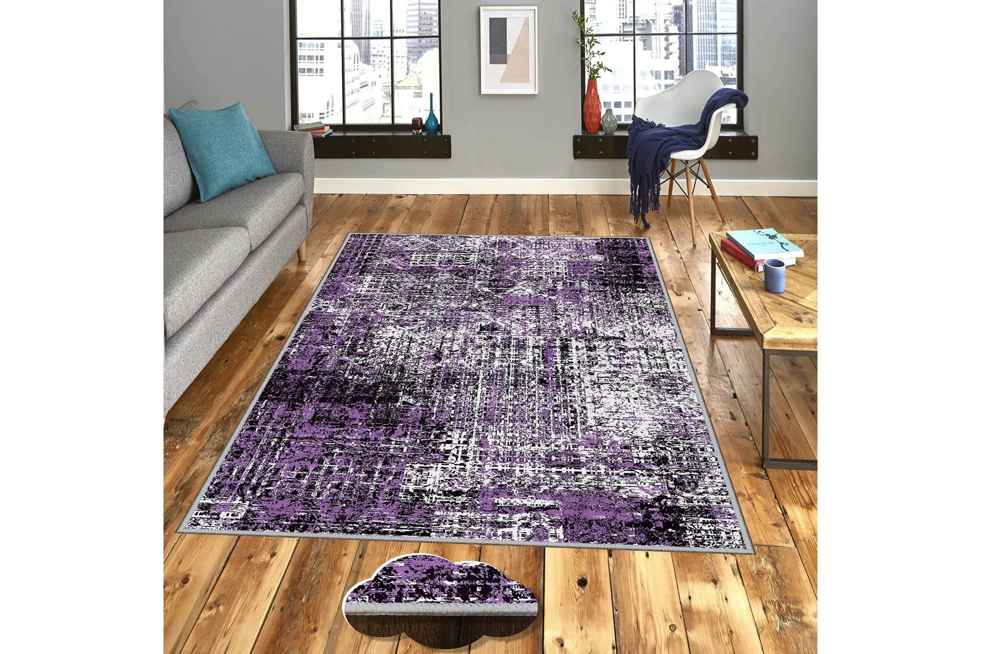 Homefesto Matta 100x150 cm - Multif&auml;rgad