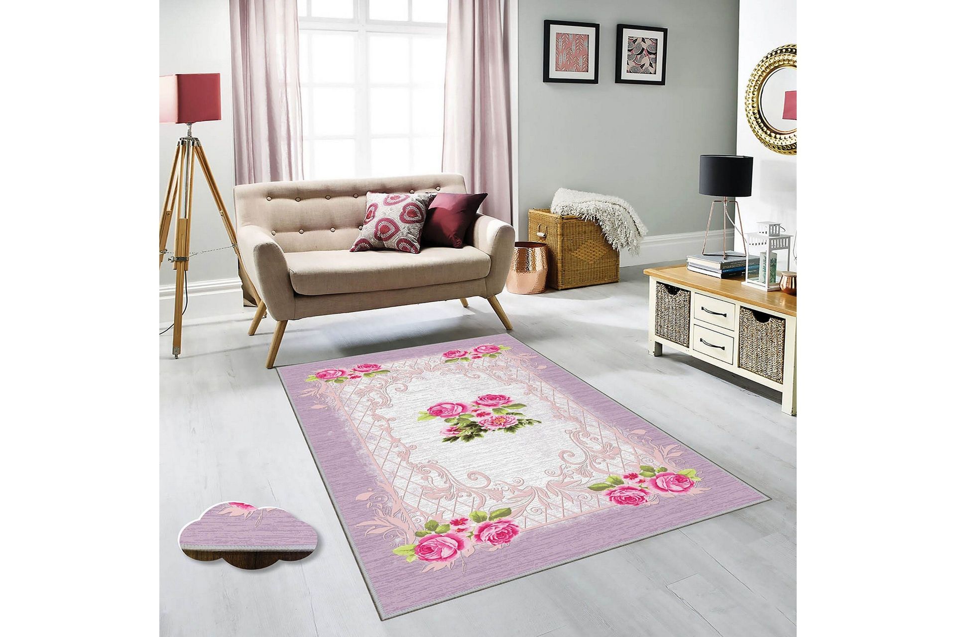 Homefesto Matta 100x150 cm - Multif&auml;rgad
