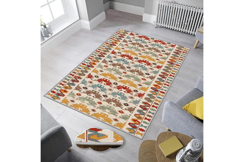 Homefesto Matta 100x200 cm - Multifärgad - Textil & mattor - Matta - Orientalisk matta - Persisk matta