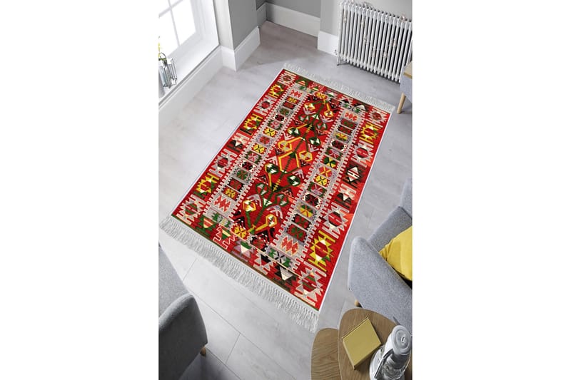 Homefesto Matta 100x200 cm - Multifärgad/Sammet - Textil & mattor - Matta - Orientalisk matta - Persisk matta