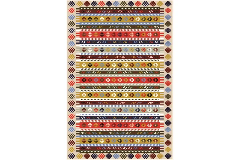 Homefesto Matta 100x200 cm - Multifärgad/Sammet - Textil & mattor - Matta - Orientalisk matta - Persisk matta