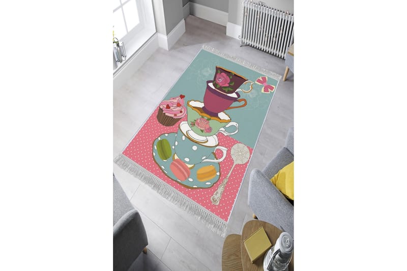 Homefesto Matta 100x200 cm - Multifärgad/Sammet - Textil & mattor - Matta - Orientalisk matta - Persisk matta
