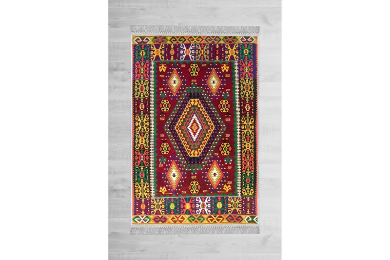 Homefesto Matta 100x200 cm - Multifärgad/Sammet - Textil & mattor - Matta - Orientalisk matta - Persisk matta