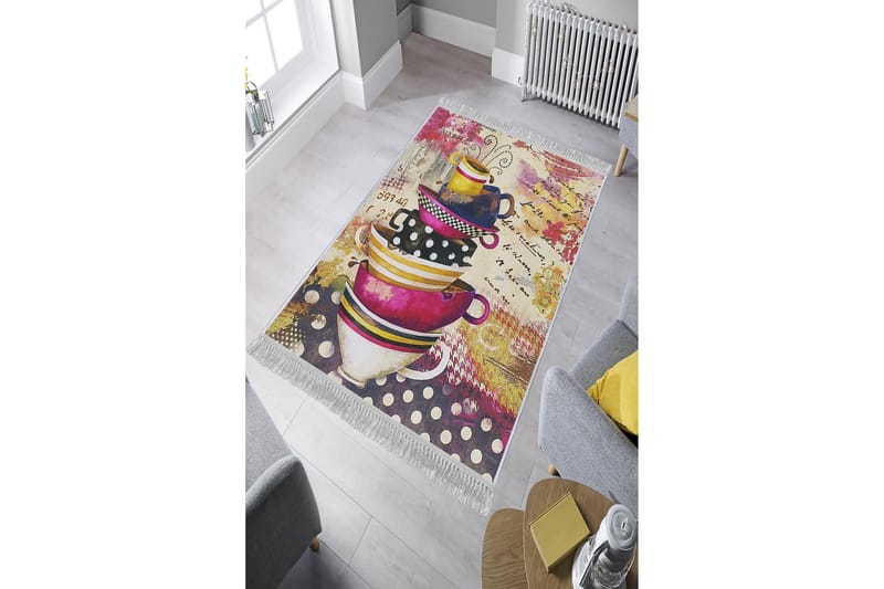 Homefesto Matta 100x200 cm - Multifärgad/Sammet - Textil & mattor - Matta - Orientalisk matta - Persisk matta