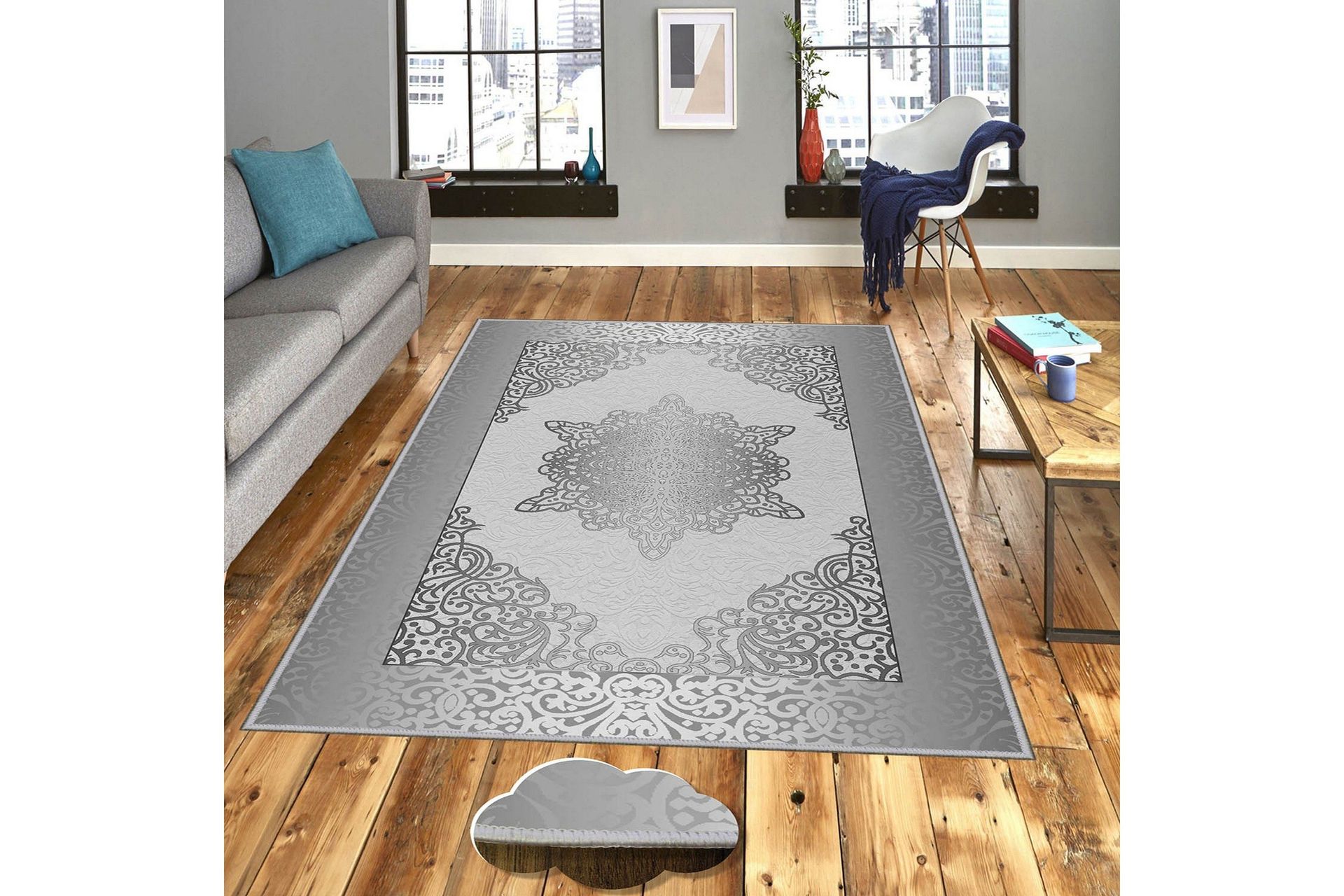 homefesto matta 100x200 cm - multifärgad