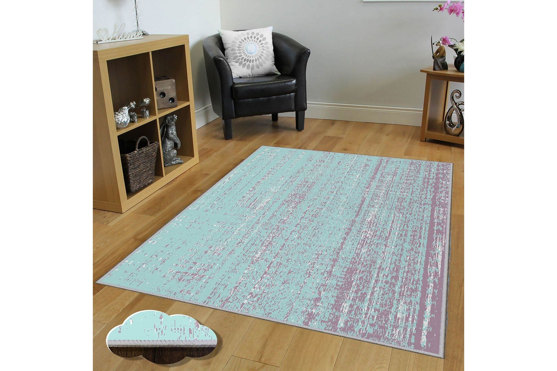 homefesto matta 100x200 cm - multifärgad