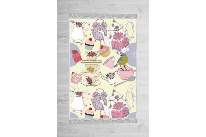 Homefesto Matta 100x300 cm, Multifärgad/Sammet