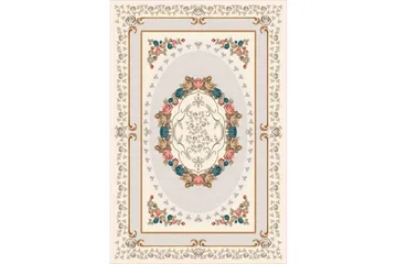 Homefesto Matta 100x300 cm - Multifärgad/Sammet - Textil & mattor - Matta - Orientalisk matta - Persisk matta