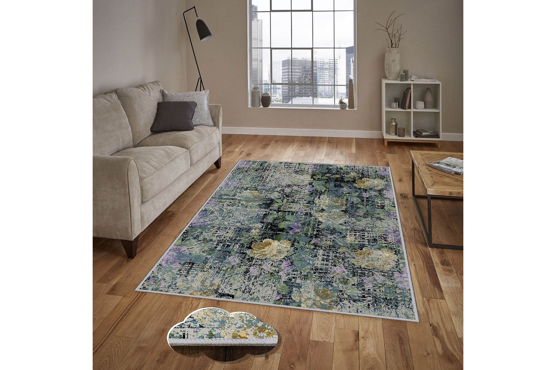 Homefesto Matta 100x300 cm - Multif&auml;rgad