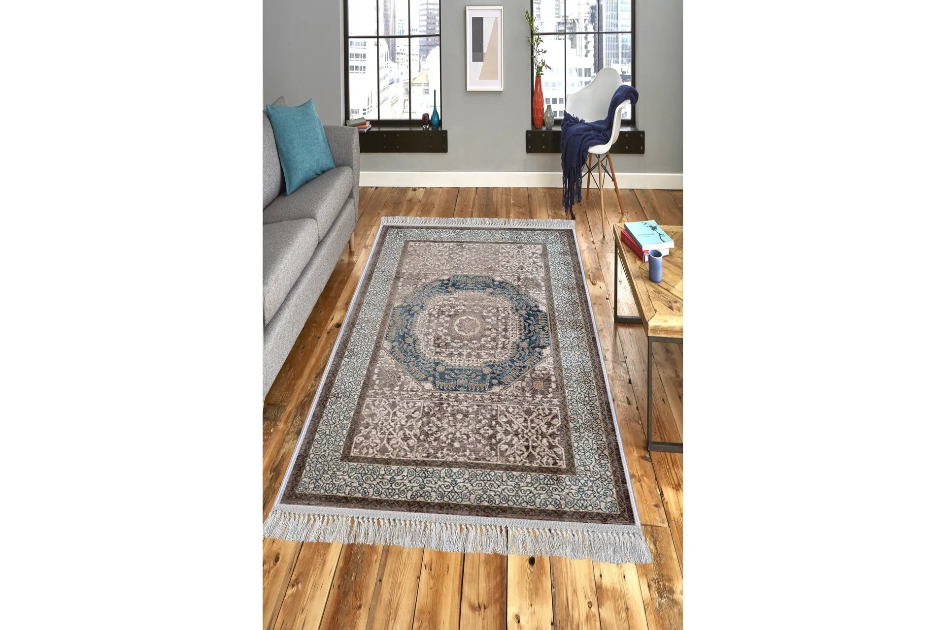 Homefesto Matta 100x300 cm - Multif&auml;rgad/Sammet