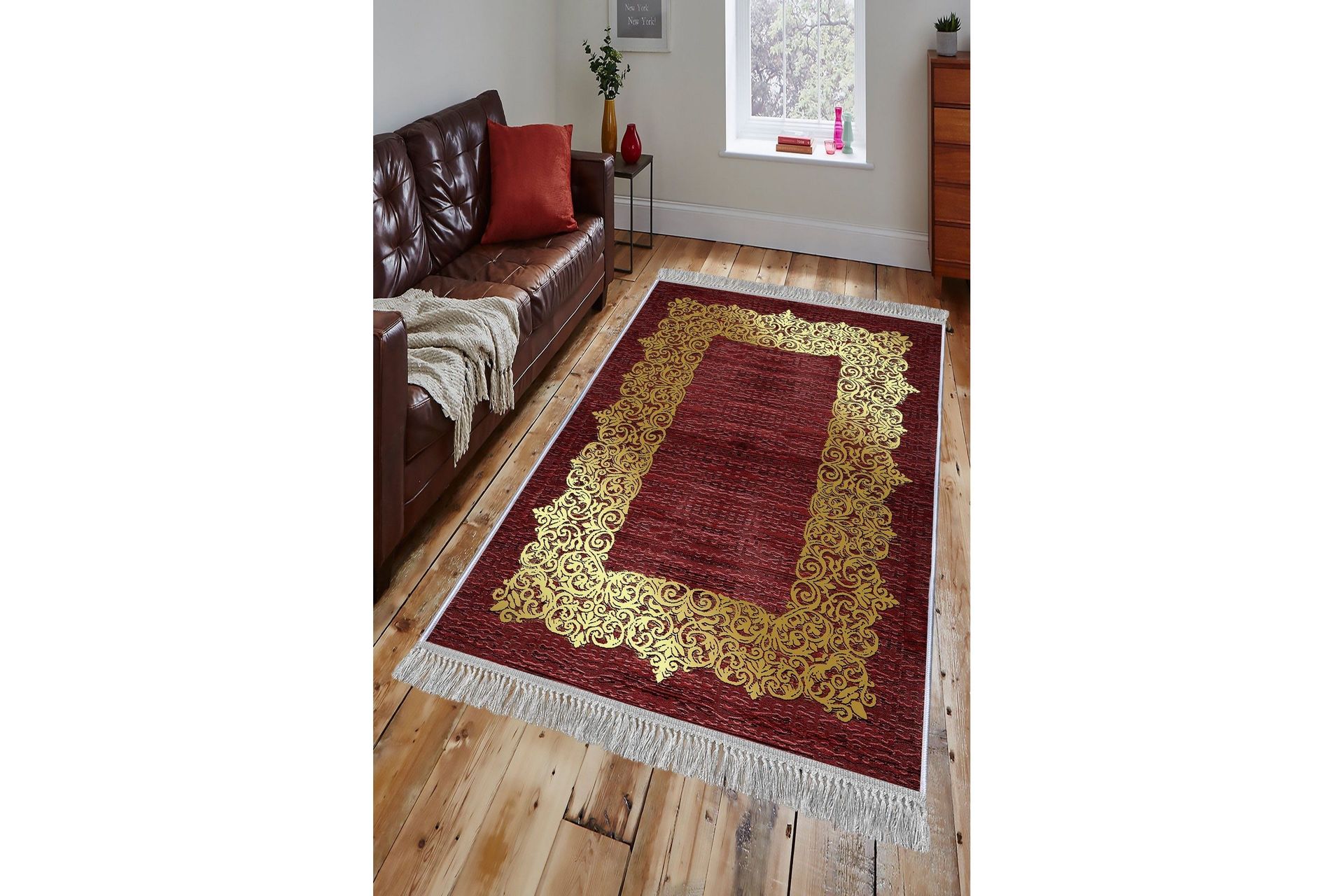 Homefesto Matta 100x300 cm - Multif&auml;rgad/Sammet