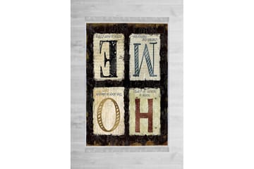 Homefesto Matta 120x180 cm - Multifärgad/Sammet - Textil & mattor - Matta - Orientalisk matta - Persisk matta