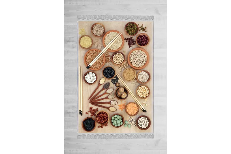 Homefesto Matta 120x180 cm, Multifärgad/Sammet