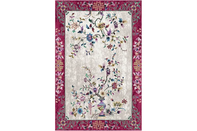 Homefesto Matta 120x180 cm - Multifärgad/Sammet - Textil & mattor - Matta - Orientalisk matta - Persisk matta